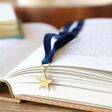 Lisa Angel Gold Personalised Charm and Ribbon Bookmark