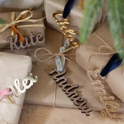 Personalised Set of 3 Name Gift Tags