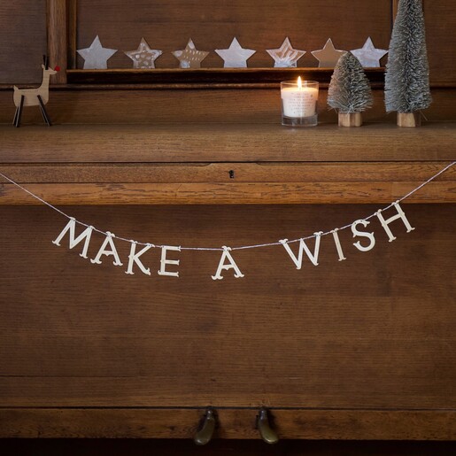 Lisa Angel Personalised Wooden Christmas Garland