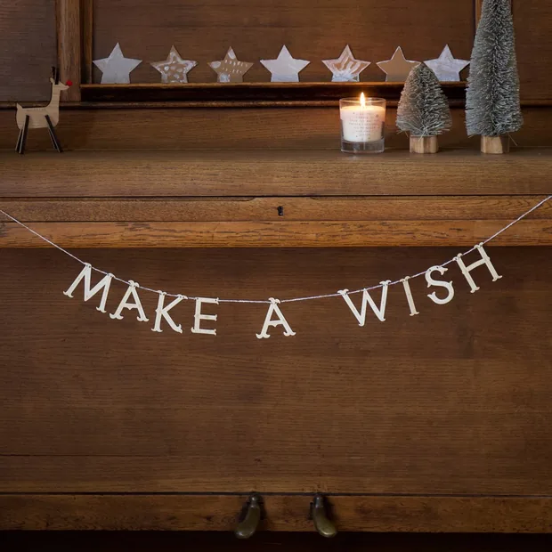 Personalised Wooden Christmas Garland Personalised Wooden Christmas Garland