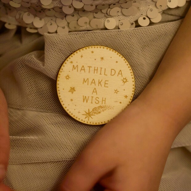 Personalised Wooden 'Make a Wish' Christmas Token Personalised Wooden 'Make a Wish' Christmas Token
