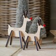 Lisa Angel Personalised Wooden Reindeer Decoration