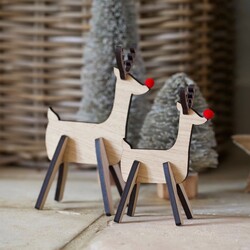 Wooden Reindeer Decoration