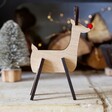 Personalised Handmade Wooden Reindeer Decoration