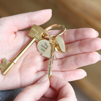 Personalised Affirmation Charms Keyring