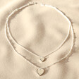 Lisa Angel Delicate Personalised Sterling Silver Layered Heart Necklace