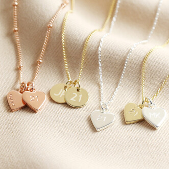 Personalised 21st Birthday Charm Necklace