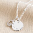 Lisa Angel Personalised Crystal Initial Charm Necklace