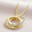 Personalised Gold Russian Ring Necklace