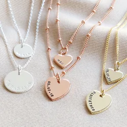 Personalised Layered Chain and Charm Necklace