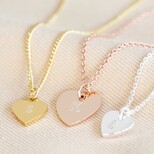 Personalised Sterling Silver Initial Heart Charm Necklace