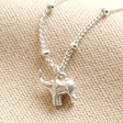 Lisa Angel Delicate Sterling Silver Elephant Charm Necklace