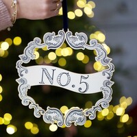 Personalised House Number Vintage Wooden Wreath