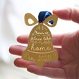 Lisa Angel Personalised 'No Place Like Home' Acrylic Bell Bauble