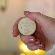 Personalised Engraved Wooden 'Make a Wish' Christmas Badge