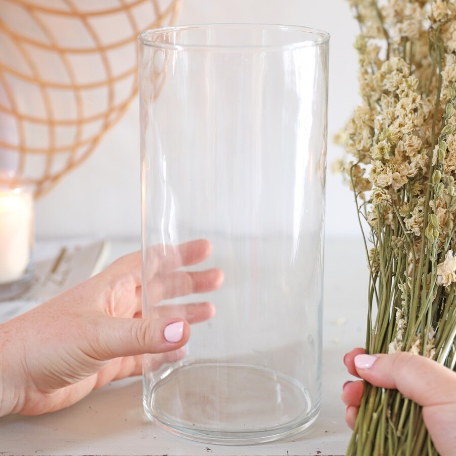 Large Cylinder Glass Vase | Home Accessories | Lisa Angel