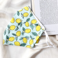 Lemon Cotton Face Mask