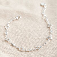 Star Chain Bracelet in Silver