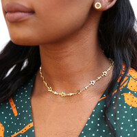 Starry Choker Necklace in Gold