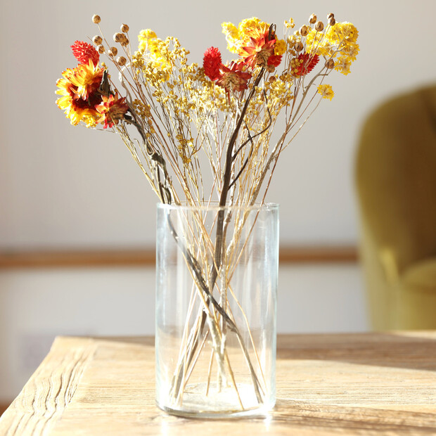 Small Cylinder Glass Vase