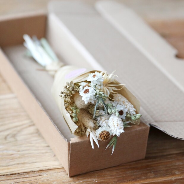 Natural Dried Flower Posy Bouquet Letterbox Gift