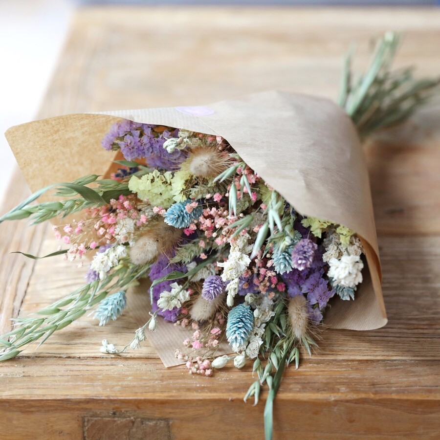 Pastel Dried Flower Bouquet | Lisa Angel