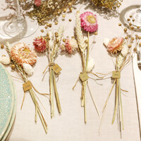 Personalised Set of Dried Flower Place Settings