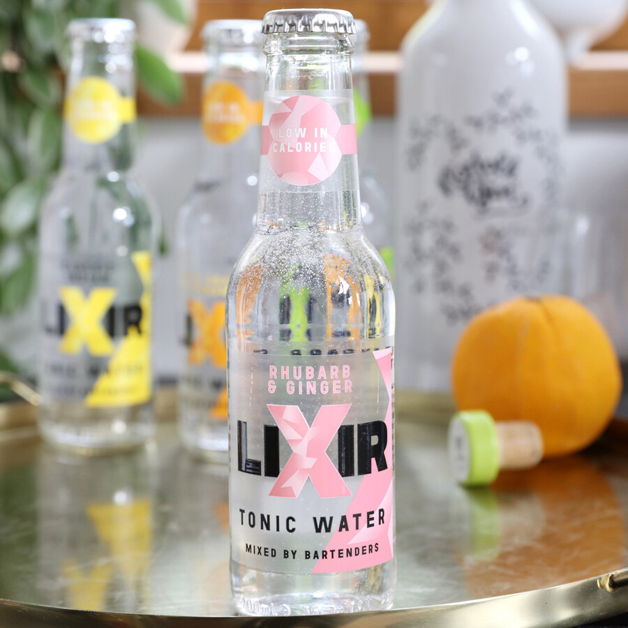 Lixir | 20cl Rhubarb and Ginger Tonic Water | Lisa Angel
