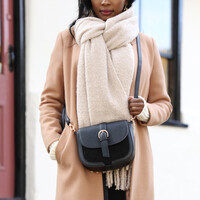 Light Beige Recycled Oversized Scarf