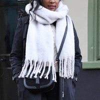 Grey Recycled Oversized Scarf