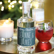 Lisa Angel Personalised 50cl Bottle of Festive 'Merry Christmas' Granite North Gin