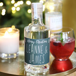 Personalised 50cl Bottle of Festive 'Merry Christmas' Granite North Gin