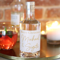 Personalised 50cl Bottle of 'Merry Christmas' Granite North Gin