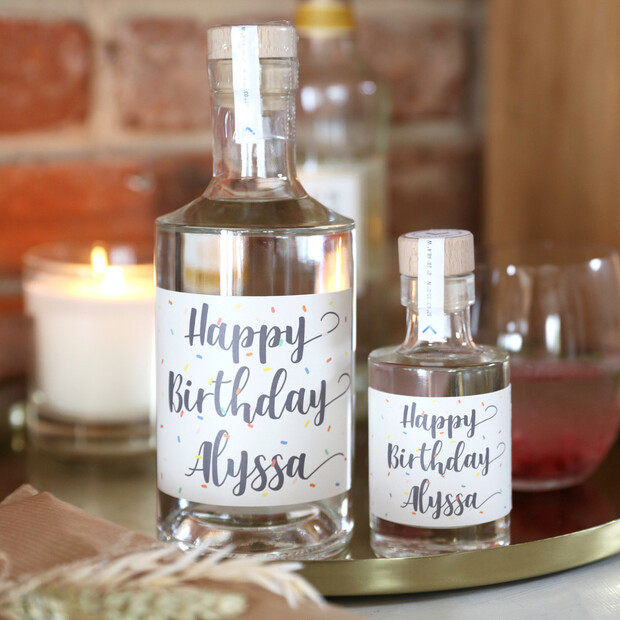 Personalised 'Happy Birthday' Alcohol Personalised 'Happy Birthday' Alcohol