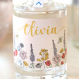 Lisa Angel 10CL Personalised Wildflower Bottle of Granite North Gin