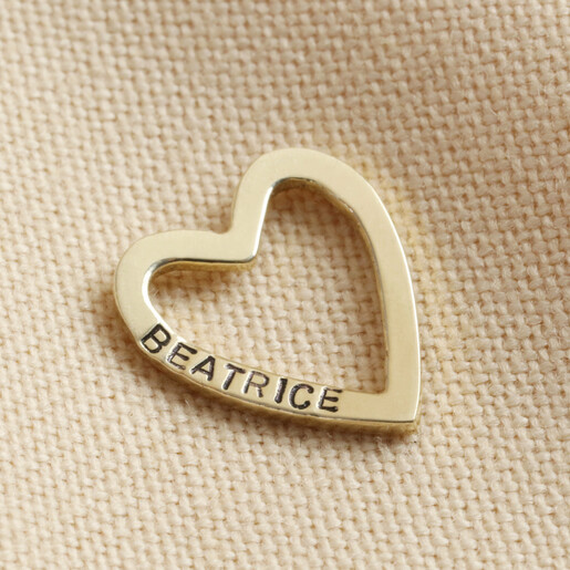 Lisa Angel Luxury Heart Outline Pendant in 9k Gold