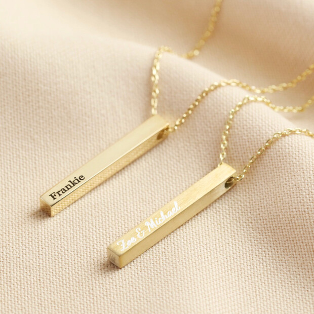 Personalised Solid 9ct Gold Bar 