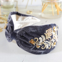 Powder Gold Sequin Deco Headband
