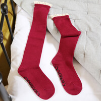 Powder Knee High Socks in Raspberry Pink