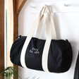 Lisa Angel Personalised Embroidered Organic Cotton Weekend Bag