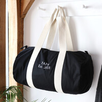 Personalised Embroidered Organic Cotton Weekend Bag