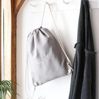 Personalised Organic Cotton Drawstring Bag