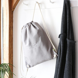 Personalised Organic Cotton Drawstring Bag