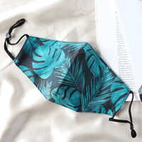Adjustable Botanical Fabric Face Mask