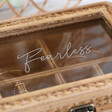Personalised Sass & Belle Rattan Jewellery Box