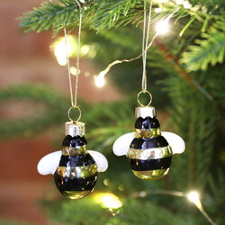 Sass & Belle Set of 2 Mini Bee Baubles