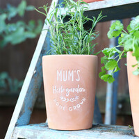 Mum's Terracotta Garden Plant Pot