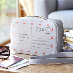 Personalised Postcard Rectangular Crossbody Bag