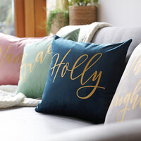 Personalised Square Velvet Cushion