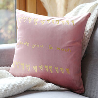 Personalised 'Your Drawing' Square Velvet Cushion